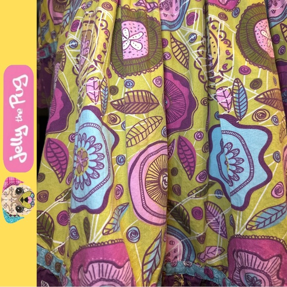 Jelly the Pug Girl Heathers Collection Funky Floral Brooklyn Dress /Sz 6 - Picture 4 of 11